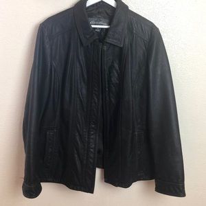 Eddie Bauer Vtg Womens Buffalo Leather Jacket 2XL